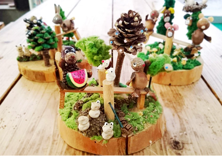 ジオラマ・タペストリー作り